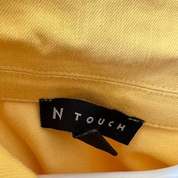 Yellow Jean Jacket by N Touch, size 1X - Picture 3 of 12